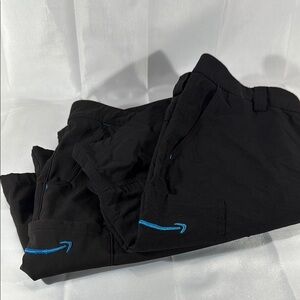Amazon Essentials Black Cargo worker shorts 2 total
